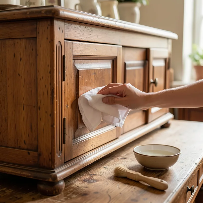 Nettoyer un meuble ancien en bois sans l'abîmer